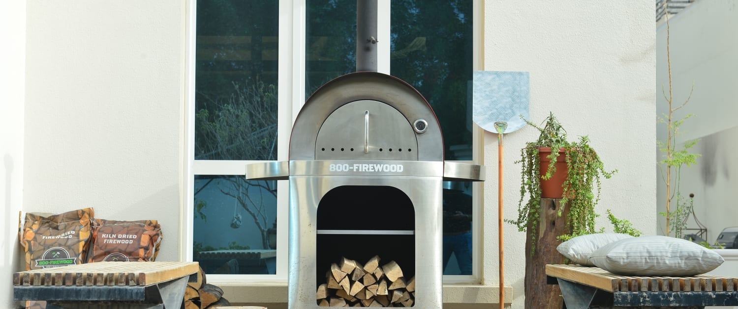 Pizza Oven La Hacienda 800 Firewood Stainless Steel Range